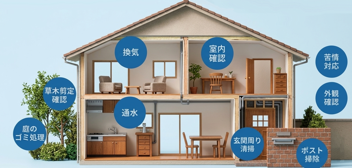 空き家管理の作業ポイント